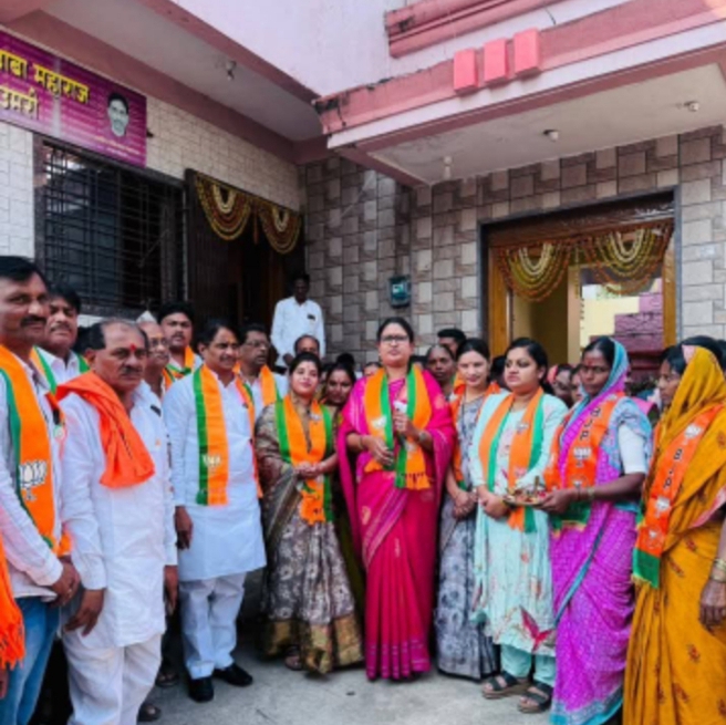 उमरी नगरपालिका निवडणुक'भाजपचा' प्रचाराचा शुभारंभ