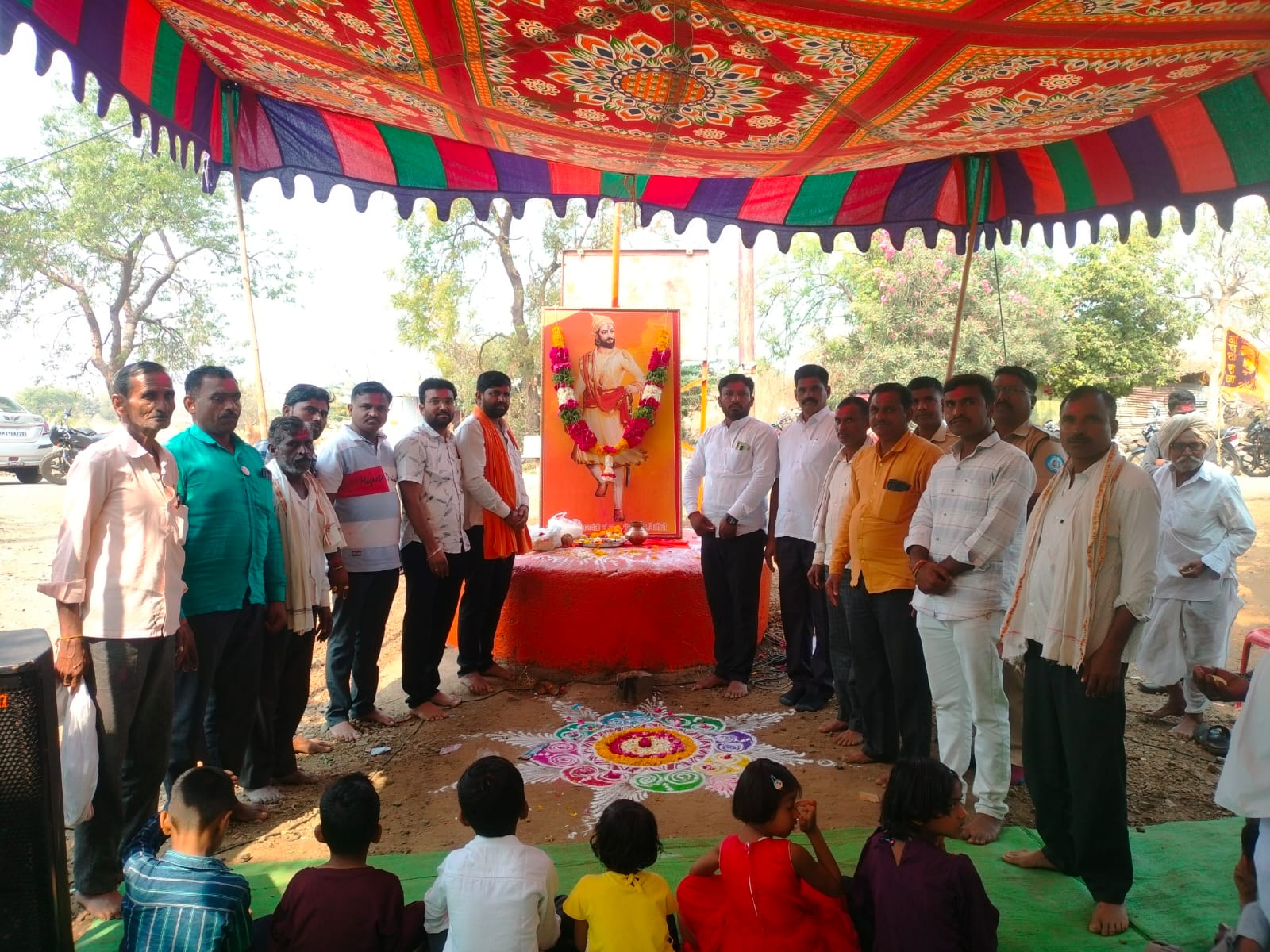 अंजनी येथे छत्रपती शिवाजी महाराज यांची जयंती उत्साहात साजरी