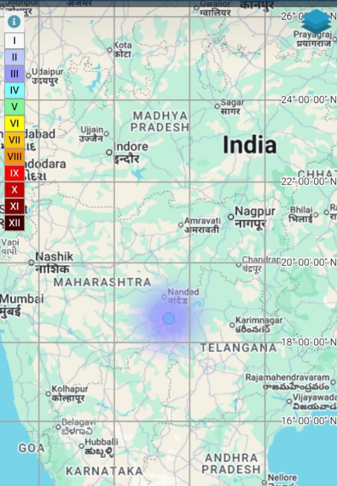 मुखेड तालुक्यात भूकंपाचे सौम्य धक्के