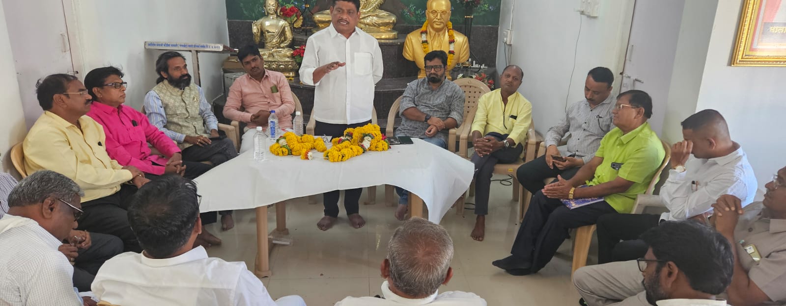 23 मार्च ला होणार्या वंचित आघाडी व काँग्रेस पक्षाच्या मोर्चात कार्यकर्त्यांनी, सहभागी व्हा जिल्हाध्यक्ष शंकर महाजन.